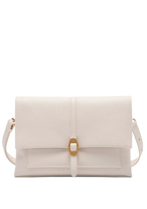Coccinelle dorian buckle shoulder bag - White