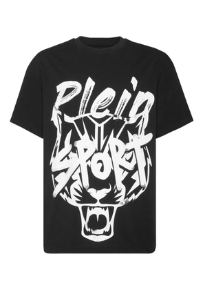 Plein Sport graphic cotton T-shirt - Black