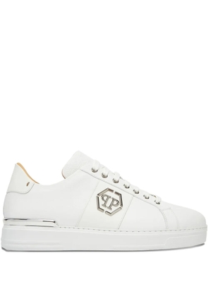 Philipp Plein monogram low-top sneakers - White