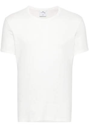 Courrèges logo-appliqué T-shirt - White