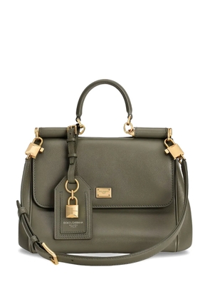Dolce & Gabbana small My Sicily padlock top-handle tote bag - Green