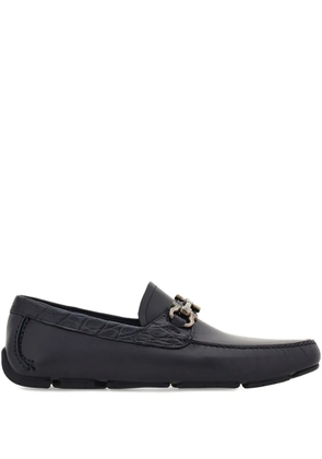 Ferragamo Gancini-buckle loafers - Blue