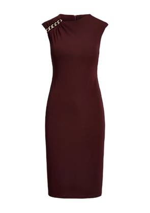 Lauren Ralph Lauren ruched chain dress - Brown