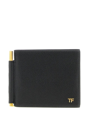 TOM FORD money clip logo wallet - Black