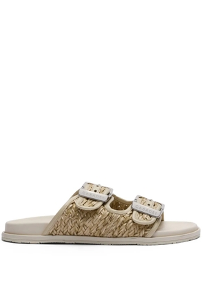 Casadei Birky braided sandals - Neutrals