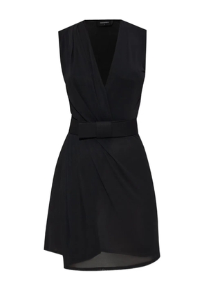 DSQUARED2 wrap belted dress - Black
