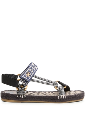 Valentino Garavani 20mm Lake Powell embroidered sandals - Black