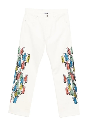 Warren Lotas graphic-print jeans - Neutrals