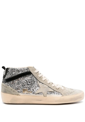 Golden Goose Mid Star glitter sneakers - Grey