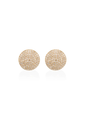SHAY 18K gold round pave diamond stud earrings