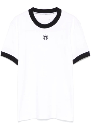 Marine Serre Crescent Moon-embroidered T-shirt - White