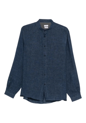 Brunello Cucinelli band-collar shirt - Blue