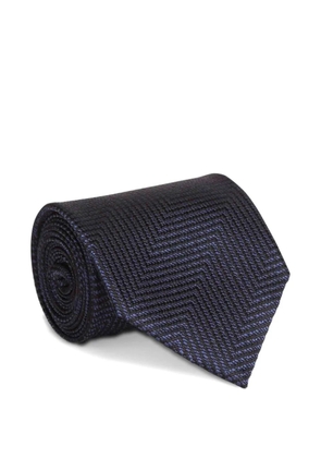 TOM FORD textured tie - Blue