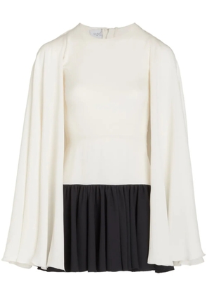 Giambattista Valli cape short dress - White