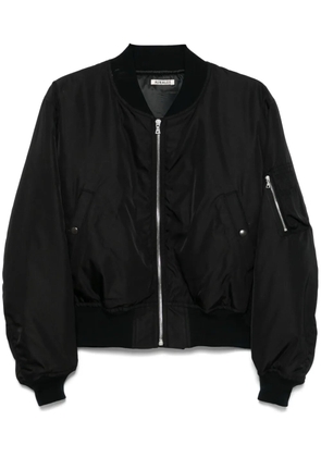 Auralee silk twill bomber jacket - Black