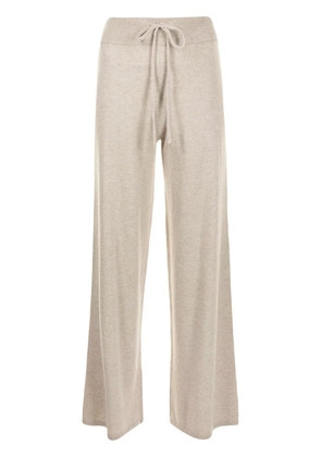 Lisa Yang drawstring wide-leg cashmere trousers - Neutrals