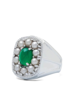 VEERT pearl-detail ring - Silver