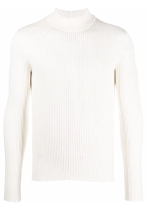 Courrèges roll neck jumper - White