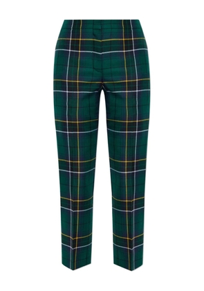 Alexander McQueen plaid wool trousers - Green