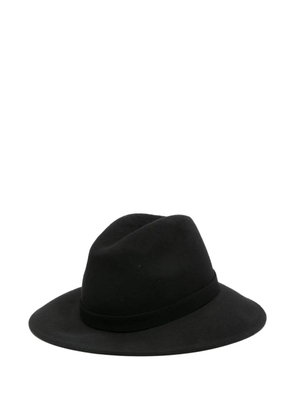 ALVIERO MARTINI 1° CLASSE metallic-logo fedora - Black