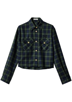 Miu Miu plaid shirt - Green