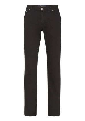 Billionaire crest-motif straight-leg jeans - Black