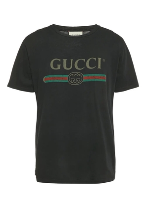 Gucci Pre-Owned logo-print T-shirt - Black
