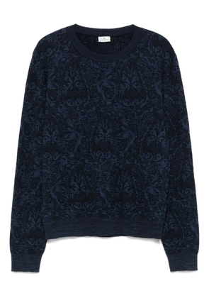 ETRO paisley-motif sweater - Blue