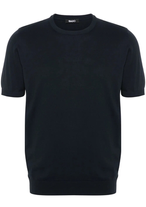 ERALDO knitted cotton T-shirt - Blue
