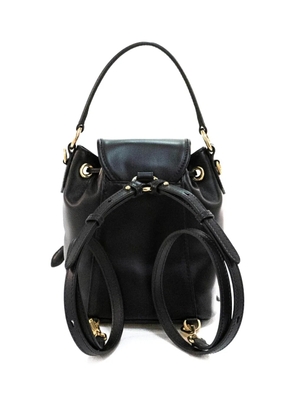 Miu Miu mini logo buckle backpack - Black