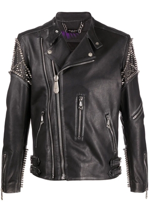 Philipp Plein biker Plein jacket - Black