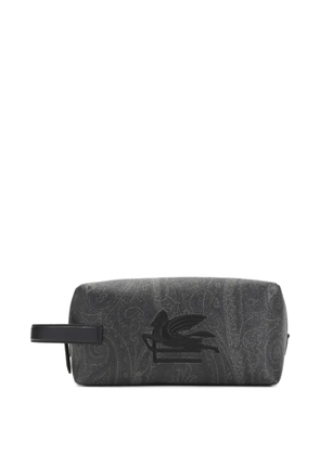 ETRO pegasus paisley wash bag - Black