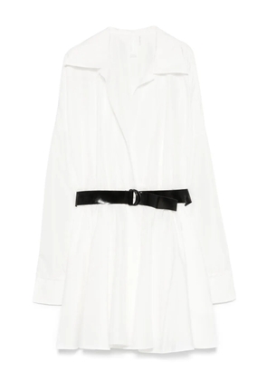 Norma Kamali mini shirt dress - White