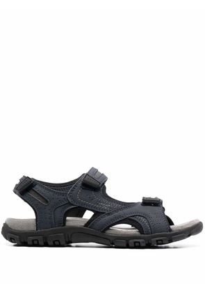 Geox embossed-logo sandals - Blue
