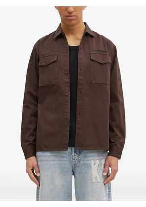 Aries cotton shirt - BROWN