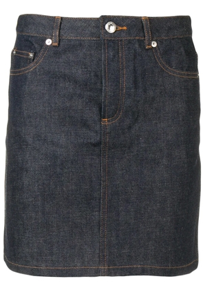A.P.C. high waisted skirt - Blue