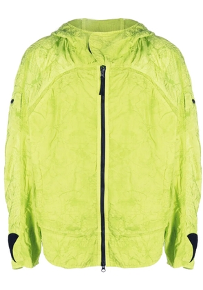 Stone Island Shadow Project crinkle-finish hooded jacket - Green