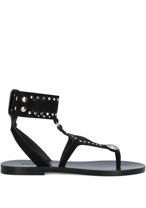 ISABEL MARANT Edil studded leather sandals - Black