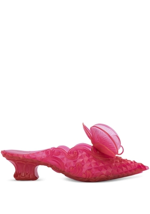 Y/Project x Melissa floral-appliqué mules - Pink