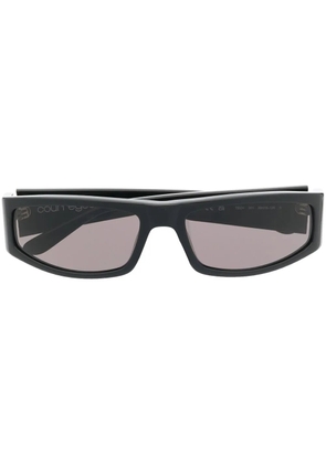 Courrèges slim regtangular sunglasses - Black