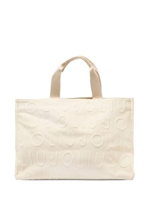 LIU JO Medium knit tote bag - Neutrals