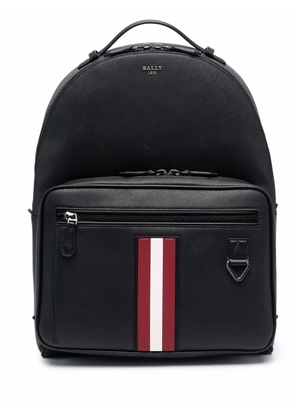 Bally Mavrick Recycled Leather Backpack In Black