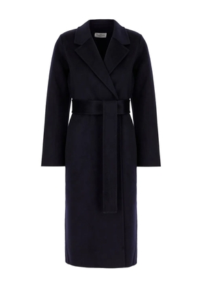 THE DYNAMIS STUDIO belted wool coat - Blue