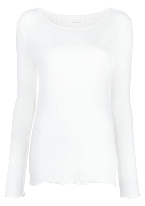 Skall Studio Edie Pointelle long-sleeved Tee - White