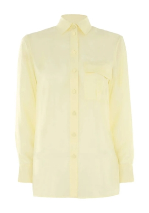 ZIMMERMANN patch-pocket silk shirt - Yellow