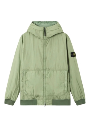 Stone Island logo-patch zip-fastening jacket - Green