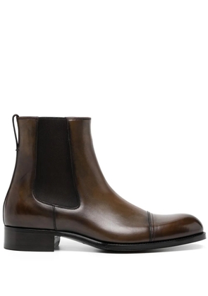 TOM FORD leather Chelsea boots - Brown