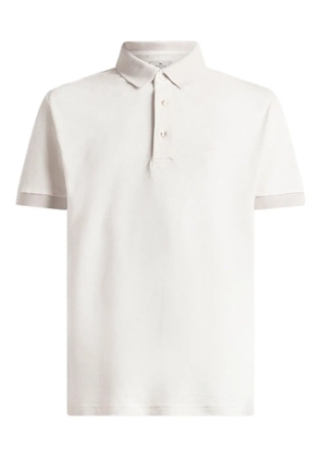 ETRO arnica-motif cotton polo shirt - Neutrals