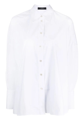JOSEPH side-slit poplin shirt - White