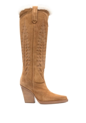 Paris Texas suede boots - Brown